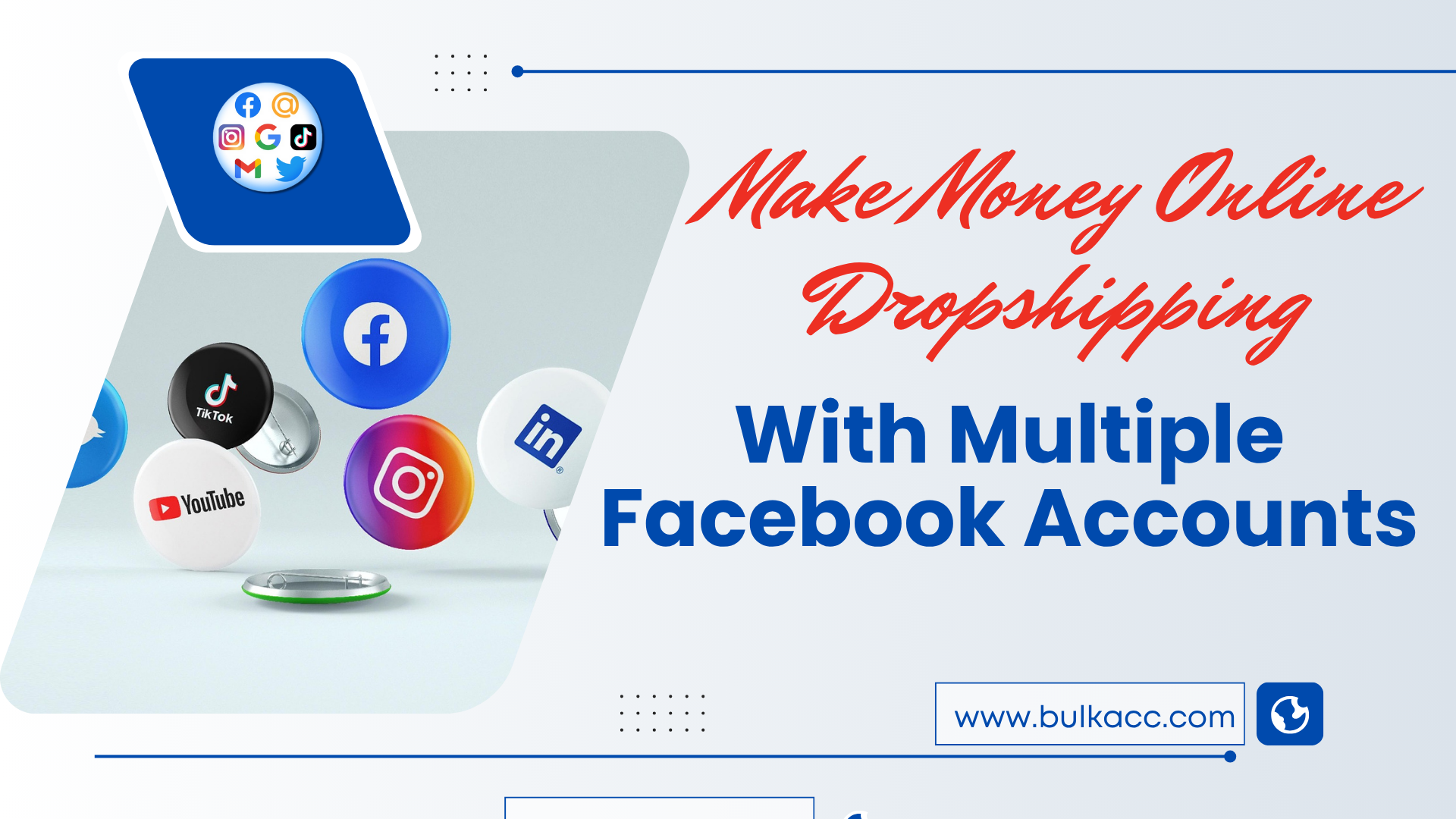  Learn how to make money online dropshipping with multiple Facebook accounts to grow your online store fast and increase your income.