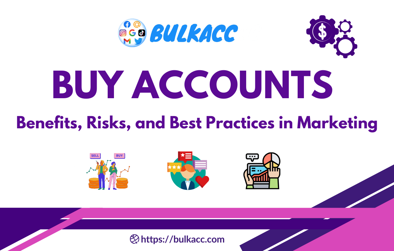 In most marketing strategies, using bulk accounts is irreplaceable. Marketers want to increase reach and visibility regardless of using Gmail, Facebook, Instagram, or Twitter accounts. Creating bulk accounts manually is a slow process that can decrease the efficiency of all marketing campaigns. In this case, many marketers choose to buy accounts as the best solution. In this blog post, we discuss not only the benefits of buying accounts but also the risks and best practices for marketers. 